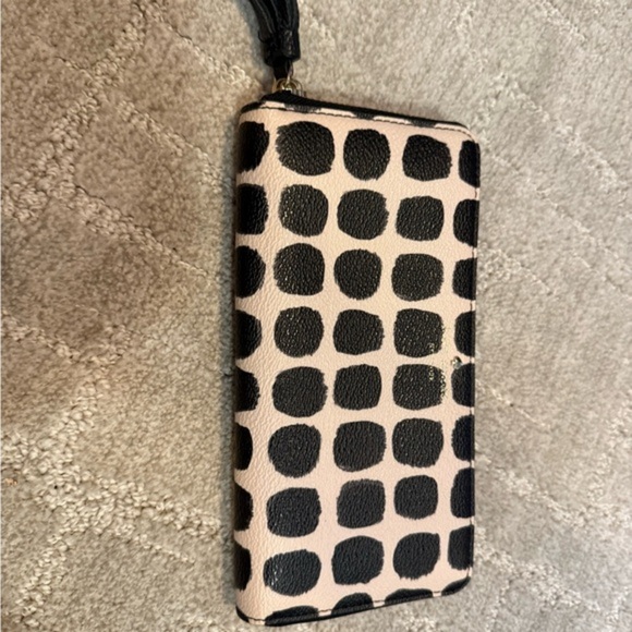 Kate Spade Cream and Black Polka Dot Wallet - Picture 2 of 14